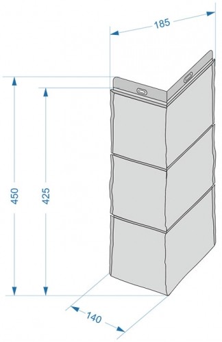 Docke Угол Fels (арктик) (шт.) #2