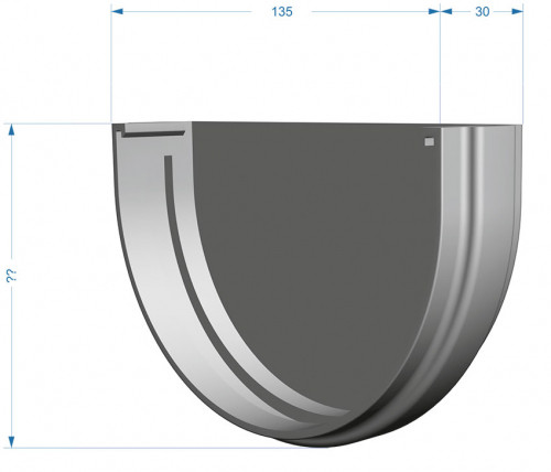 PREMIUM Заглушка ринви (шоколад) #2