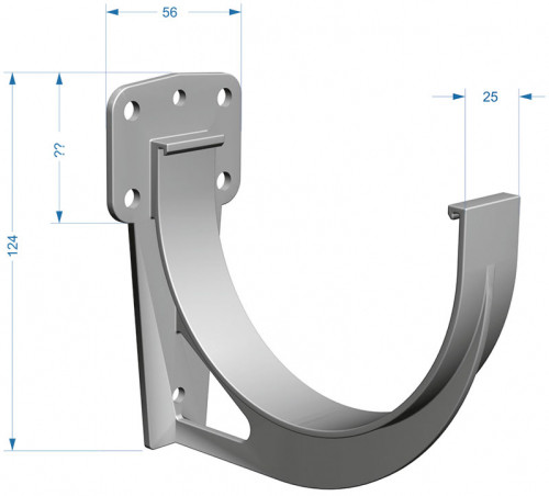 PREMIUM Кронштейн ринви ПВХ (пломбір) #2