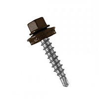 Зображення товару Саморіз 4,8*19мм,покрівельний по металу (Коричневий)