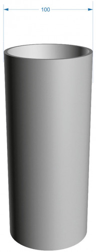 LUX Труба водостічна (графіт) #2