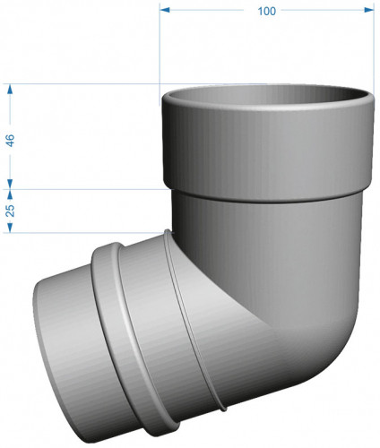 LUX Коліно 72 ° (пломбір) #2