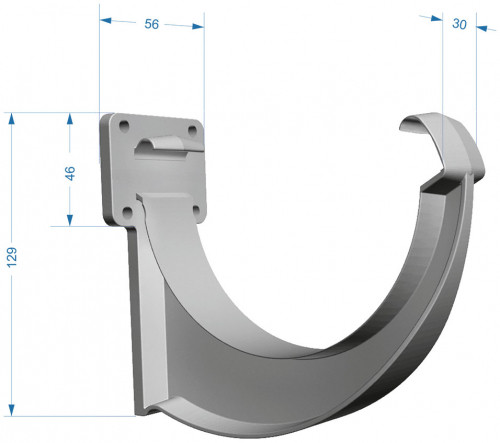 LUX Кронштейн ринви ПВХ #4