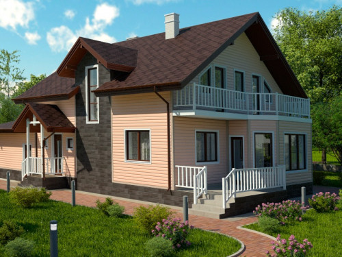 Сайдинг Docke D4.5D (Персик) #2