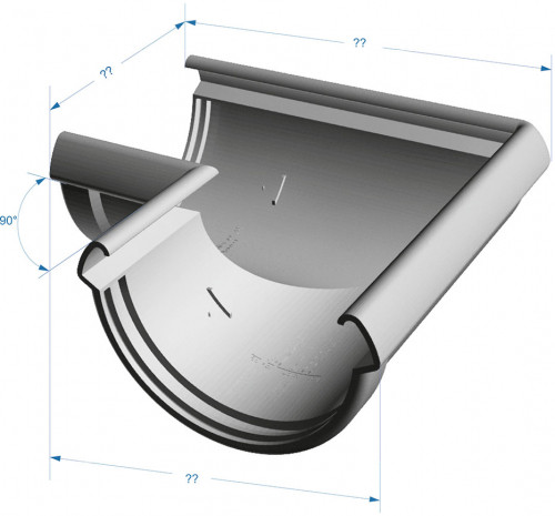 LUX Кутовий елемент 90 ° (графіт) #2