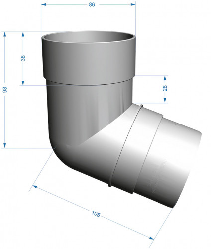 PREMIUM Коліно 72° (пломбір) #2