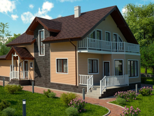 Сайдинг Döcke Блок Хаус (Карамель) #2