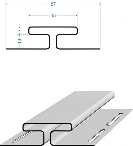 Docke H-профиль (Персик) #2