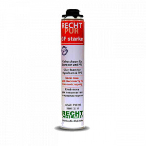 Зображення товару Клей-пена для пенопласта и пенополистирола Recht pur GF starke